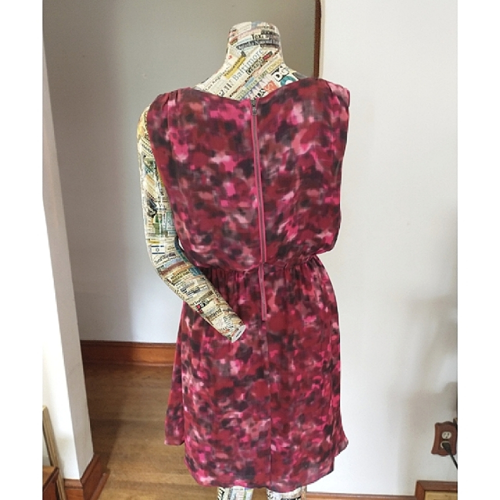 SALE! EUC. ALICE + OLIVIA Pink Print Dress sz Med - Picture 7 of 12
